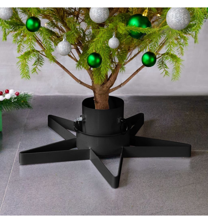 Support de sapin de Noël Noir 47x47x13,5 cm | Mobilier & Déco