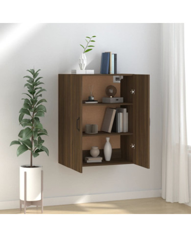 Armoire suspendue Chêne marron 69,5x34x90 cm Bois d'ingénierie | Mobilier & Déco