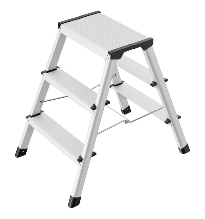 Hailo Escabeau pliable L90 Step-ke 2x3 marches 60 cm 4443-701 | Mobilier & Déco