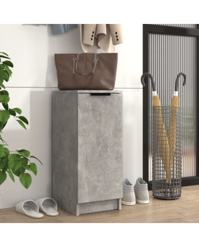 Armoire à chaussures Gris béton 30x35x70 cm Bois d'ingénierie | Mobilier & Déco