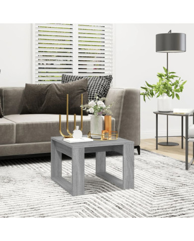 Table d'appoint Sonoma gris 50x50x35 cm Bois d'ingénierie | Mobilier & Déco