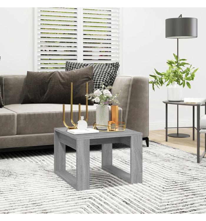 Table d'appoint Sonoma gris 50x50x35 cm Bois d'ingénierie | Mobilier & Déco