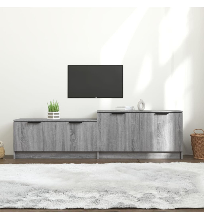 Meuble TV Sonoma gris 158,5x36x45 cm Bois d'ingénierie | Mobilier & Déco