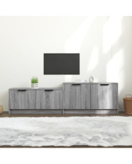 Meuble TV Sonoma gris 158,5x36x45 cm Bois d'ingénierie | Mobilier & Déco