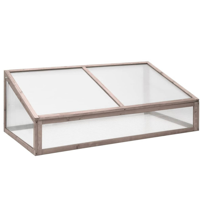 Serre Gris 110x58,5x39 cm Bois de sapin | Mobilier & Déco