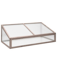 Serre Gris 110x58,5x39 cm Bois de sapin | Mobilier & Déco