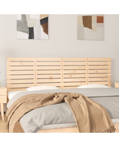 Tête de lit murale 186x3x63 cm Bois massif de pin | Mobilier & Déco