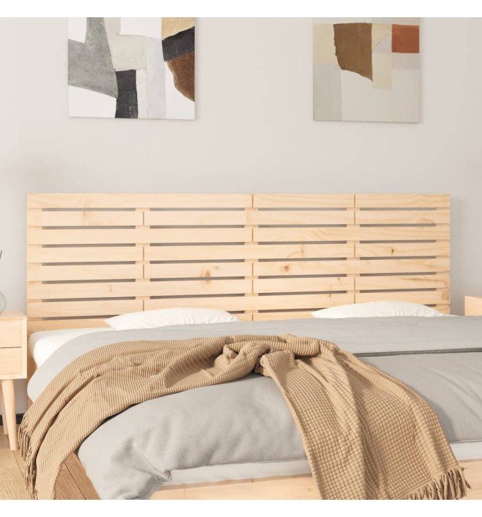 Tête de lit murale 186x3x63 cm Bois massif de pin | Mobilier & Déco