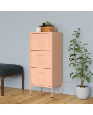 Armoire de rangement Rose 42,5x35x101,5 cm Acier | Mobilier & Déco