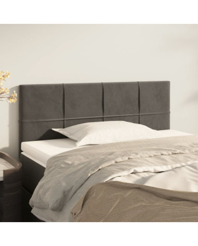 Tête de lit Gris foncé 100x5x78/88 cm Velours | Mobilier & Déco