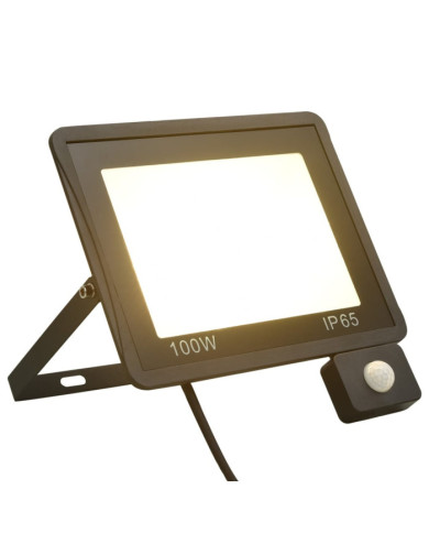Projecteur à LED avec capteur 100 W Blanc chaud | Mobilier & Déco