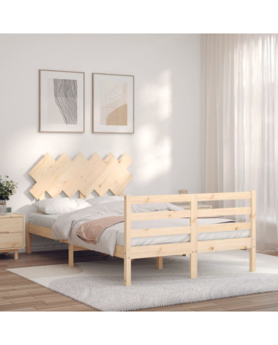 Cadre de lit sans matelas 120x200 cm bois massif | Mobilier & Déco