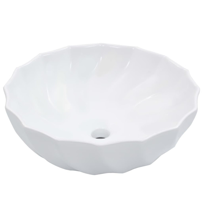 Lavabo 46x17 cm Céramique Blanc | Mobilier & Déco