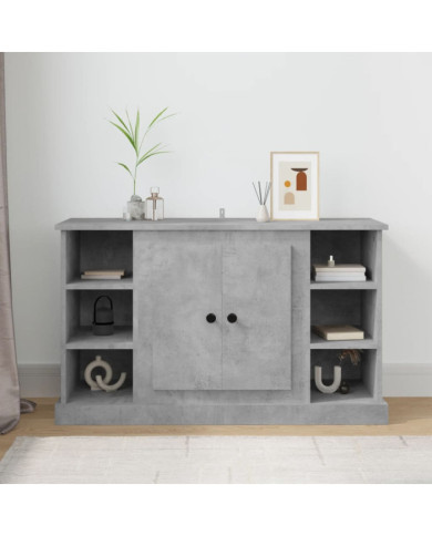 Buffet Gris béton 100x35,5x60 cm Bois d'ingénierie | Mobilier & Déco