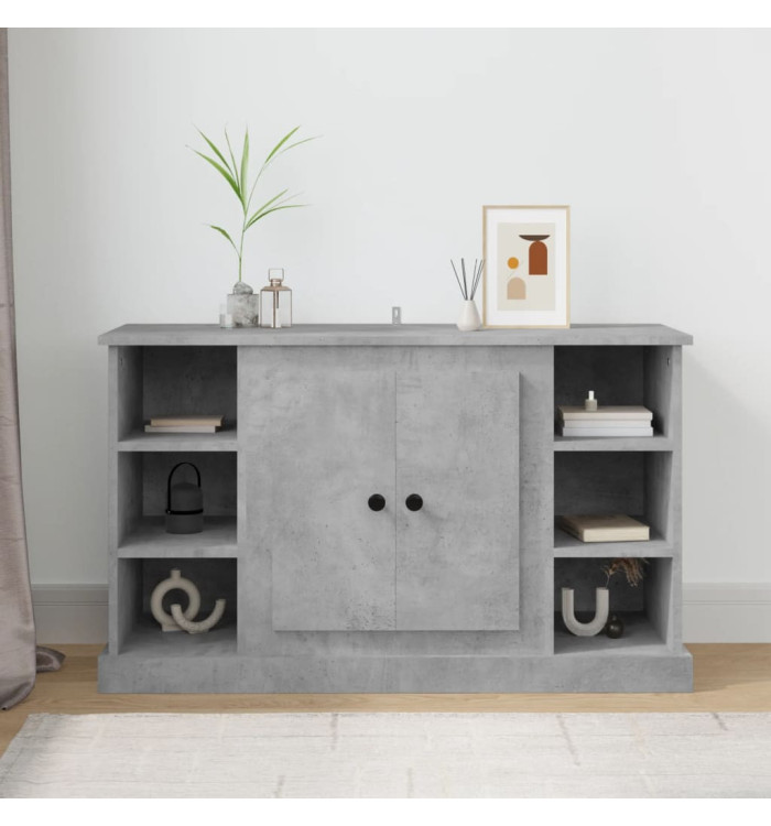 Buffet Gris béton 100x35,5x60 cm Bois d'ingénierie | Mobilier & Déco