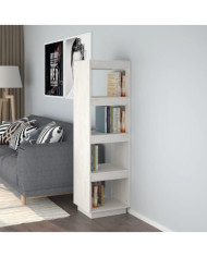 Bibliothèque/Séparateur de pièce Blanc 40x35x135 cm Pin massif | Mobilier & Déco