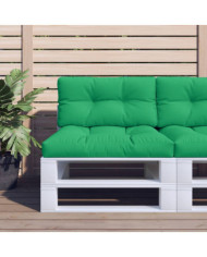 Coussin de palette vert 70x40x12 cm tissu | Mobilier & Déco