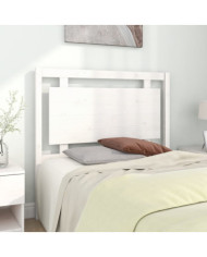 Tête de lit Blanc 105,5x4x100 cm Bois massif de pin | Mobilier & Déco