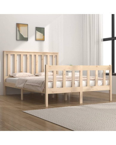 Cadre de lit sans matelas bois massif | Mobilier & Déco