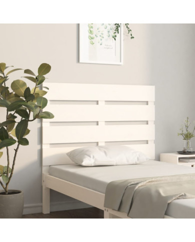 Tête de lit Blanc 100x3x80 cm Bois massif de pin | Mobilier & Déco