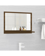 Miroir de bain Chêne marron 60x10,5x37 cm Bois d'ingénierie | Mobilier & Déco