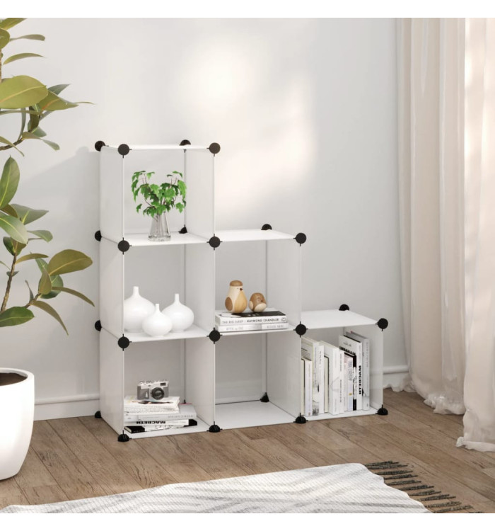 Cubes de rangement 6 pcs Transparent PP | Mobilier & Déco