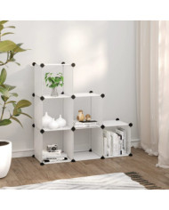 Cubes de rangement 6 pcs Transparent PP | Mobilier & Déco