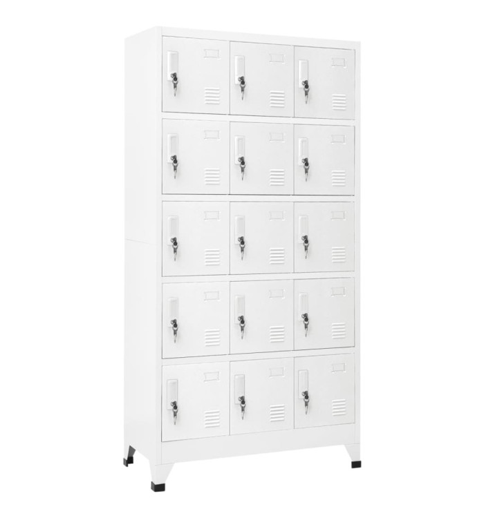 Armoire à casiers Gris clair 90x40x180 cm Acier | Mobilier & Déco