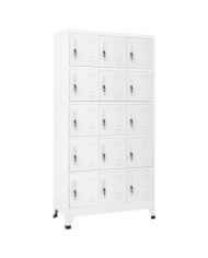Armoire à casiers Gris clair 90x40x180 cm Acier | Mobilier & Déco