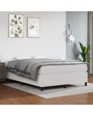 Cadre de lit sans matelas blanc 140x200 cm similicuir | Mobilier & Déco