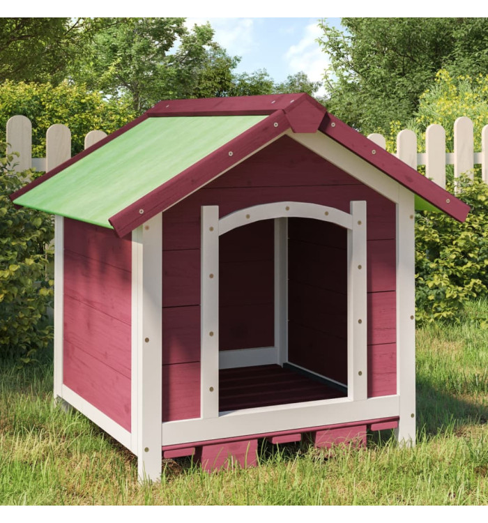 Chenil moka 65x65x61,5 cm bois de pin solide | Mobilier & Déco