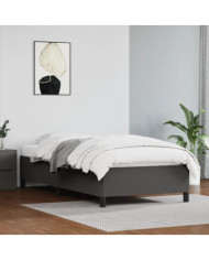 Cadre de lit sans matelas gris 80x200 cm similicuir | Mobilier & Déco