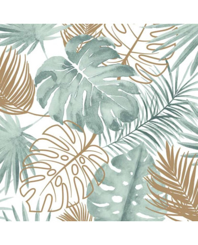 DUTCH WALLCOVERINGS Papier peint Feuilles de monstera Vert | Mobilier & Déco