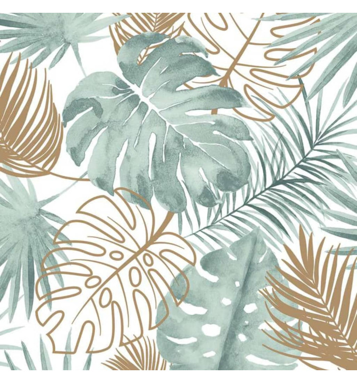 DUTCH WALLCOVERINGS Papier peint Feuilles de monstera Vert | Mobilier & Déco