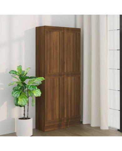 Armoire à livres Chêne marron 82,5x30,5x185,5cm Bois ingénierie | Mobilier & Déco
