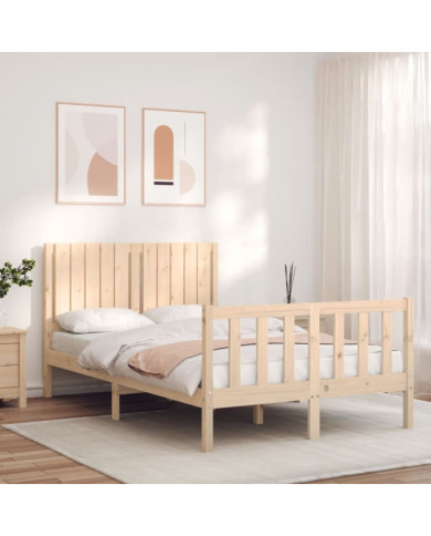 Cadre de lit sans matelas 120x200 cm bois de pin massif | Mobilier & Déco