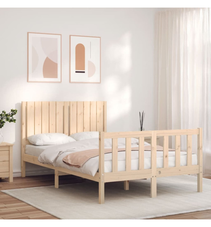 Cadre de lit sans matelas 120x200 cm bois de pin massif | Mobilier & Déco