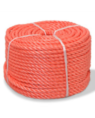 Corde torsadée Polypropylène 10 mm 100 m Orange | Mobilier & Déco