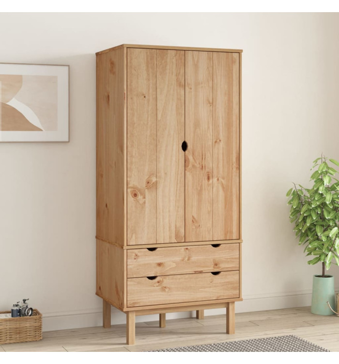 Garde-robe OTTA 76,5x53x172 cm Bois massif de pin | Mobilier & Déco