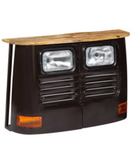 Buffet en forme de camion Bois de manguier massif Gris foncé | Mobilier & Déco