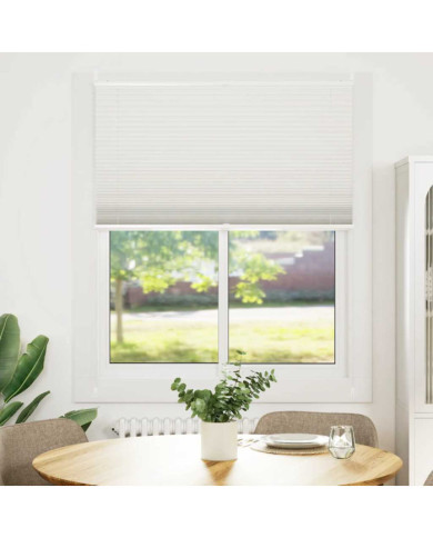 Store plissé 100x125 cm Blanc | Mobilier & Déco
