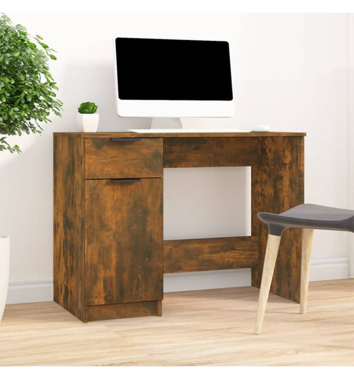 Bureau Chêne fumé 100x50x75 cm Bois d'ingénierie | Mobilier & Déco