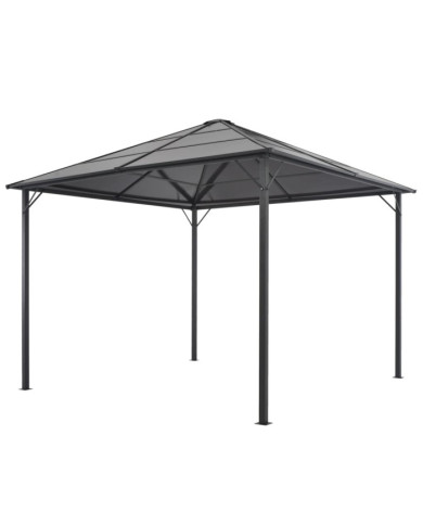 Tonnelle avec toit Aluminium 3x3 m Anthracite | Mobilier & Déco