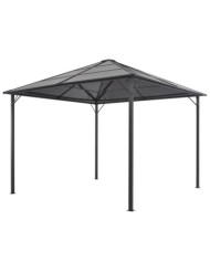 Tonnelle avec toit Aluminium 3x3 m Anthracite | Mobilier & Déco