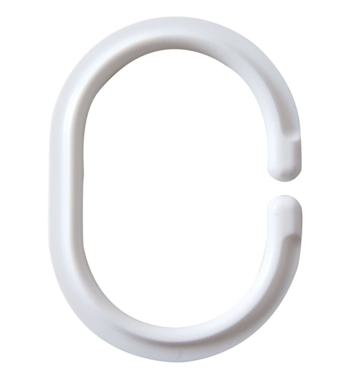 RIDDER Anneaux de rideau de douche Blanc 49300 | Mobilier & Déco