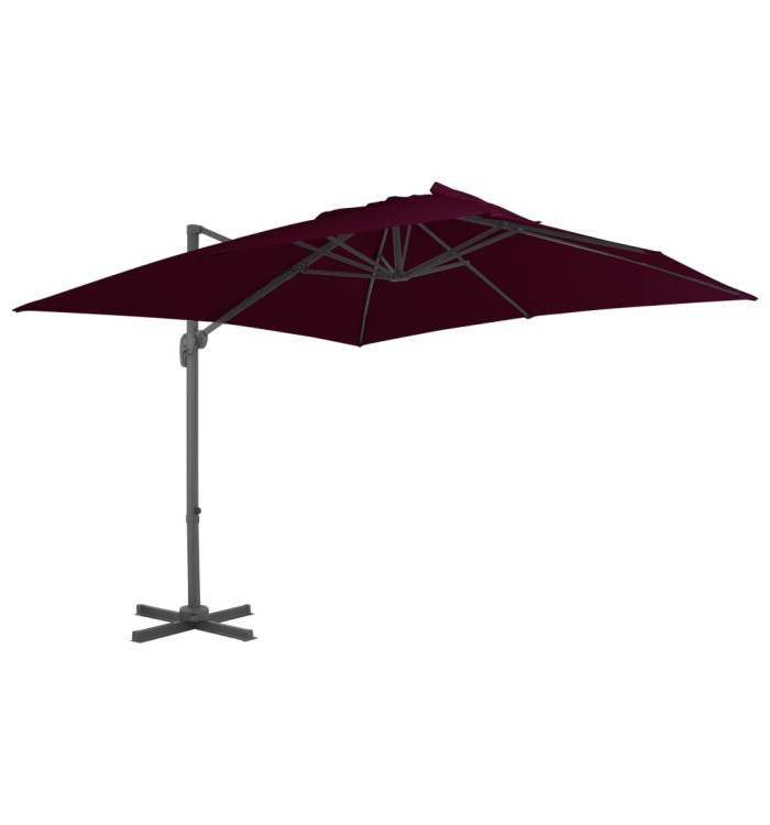 Parasol de jardin en porte-à-faux avec mât en aluminium | Mobilier & Déco