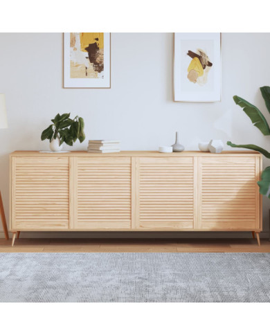 Portes d'armoire à persiennes 4pcs 69x59,4cm bois de pin massif | Mobilier & Déco