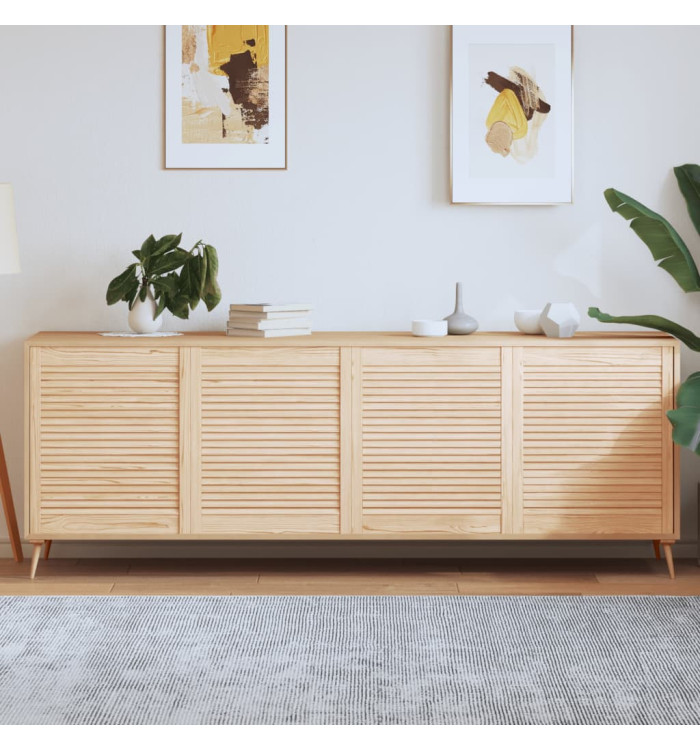 Portes d'armoire à persiennes 4pcs 69x59,4cm bois de pin massif | Mobilier & Déco