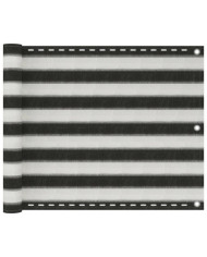 Écran de balcon PEHD 75x300 cm Anthracite et blanc | Mobilier & Déco