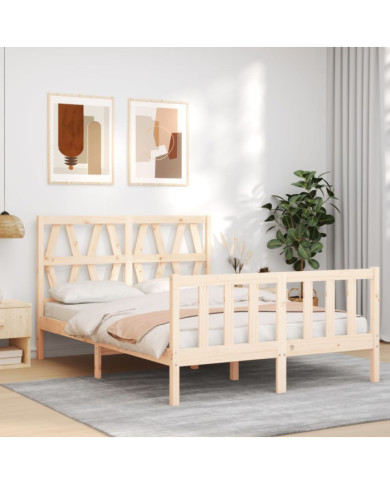 Cadre de lit sans matelas 120x200 cm bois de pin massif | Mobilier & Déco